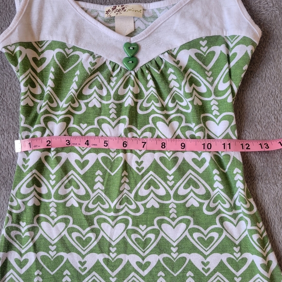 2000s y2k green cami / tank top - Picture 4 of 5